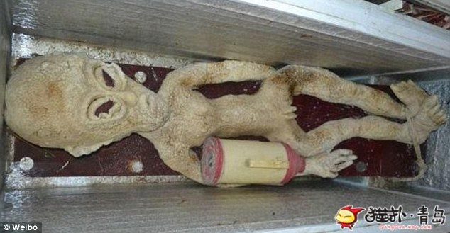 Uzaylı olduğunu iddia ettiği buzdolabı içindeki sıra dışı görünümlü nesne ile poz veren Li, mart ayında evinin yakınlarındaki bir nehir üzerinde onlarca tanımlanamayan uçan cisim (UFO) gördüğünü söyledi. UFO'lardan bir tanesinin aniden yere çakıldığını öne süren Li, uzaylının cesedeni de oradan aldığını iddia etti.