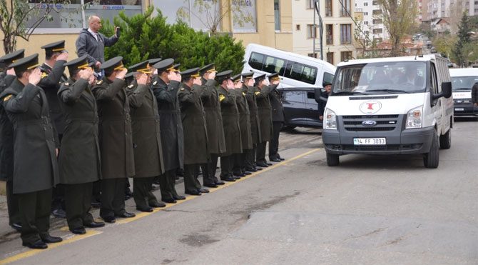 Cemevinde şehide askeri tören yapıldı