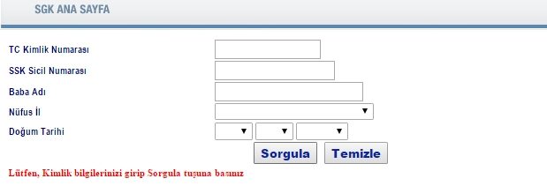 Emekli maaşını öğrenme