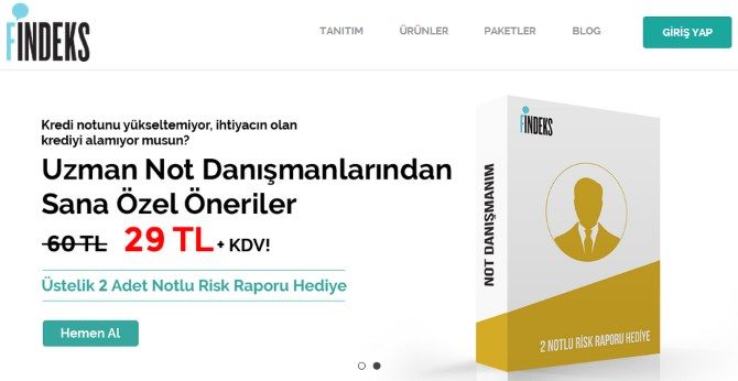 Findeks Kredi Notu Findeks