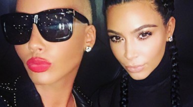 kim kardashian ile amber rose un