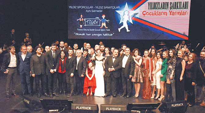 TOÇEV çocukları için yıldız yağmuru