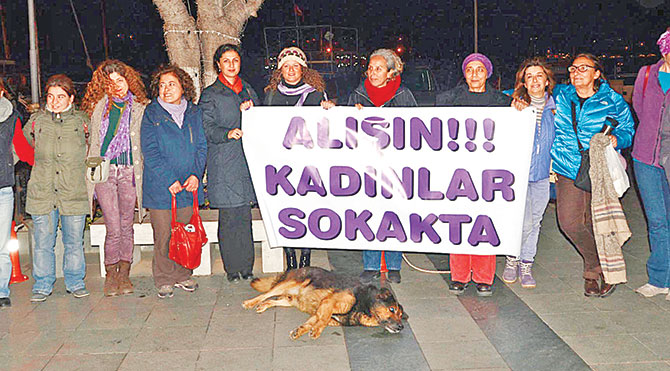 Bodrumlu kadınlardan ‘sokaktayız’ eylemi