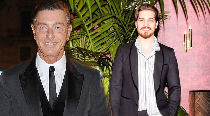 Çağatay Ulusoy moda devi Dolce & Gabbana’nın pijama partisine katıldı