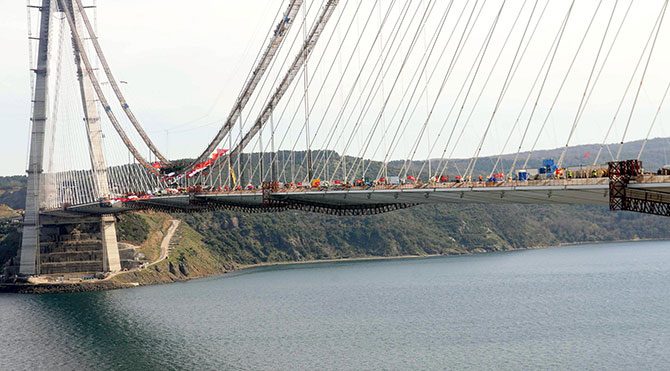 Yavuz Sultan Selim Köprüsünün geçiş ücreti belli oldu Yavuz Sultan Selim Köprüsünün geçiş ücreti belli oldu