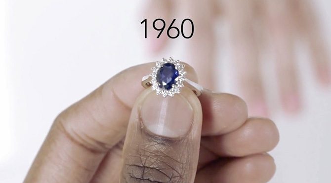 Tek taş yüzüklerin 100 yıllık tarihi