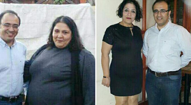 1 yılda 84 kilo verip 84 kiloya düştü