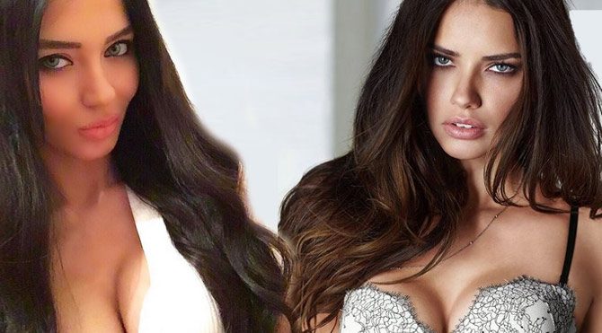 Fenomen Cansu Taşkın’ın seksi Adriana Lima pozu