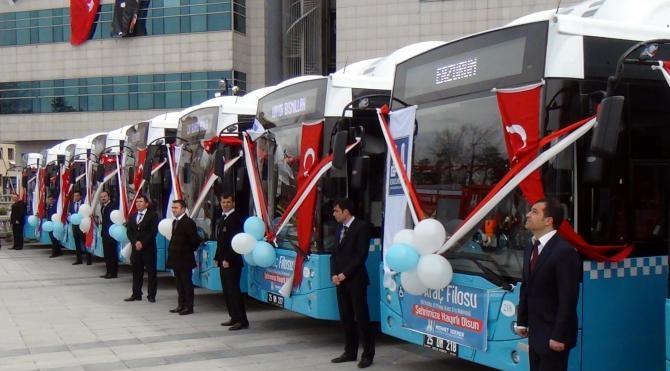 Erzurum'da toplu ulaşıma 30'u doğalgazlı 40 yeni otobüs