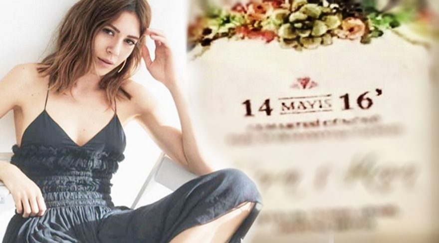 Sinem Kobal ve Kenan İmirzalıoğlu’nun düğün davetiyesi