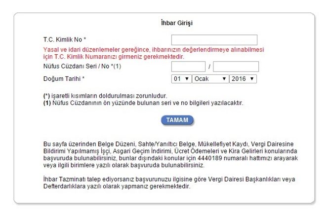 gib ihbar bildirimi nasil yapilir sozcu gazetesi