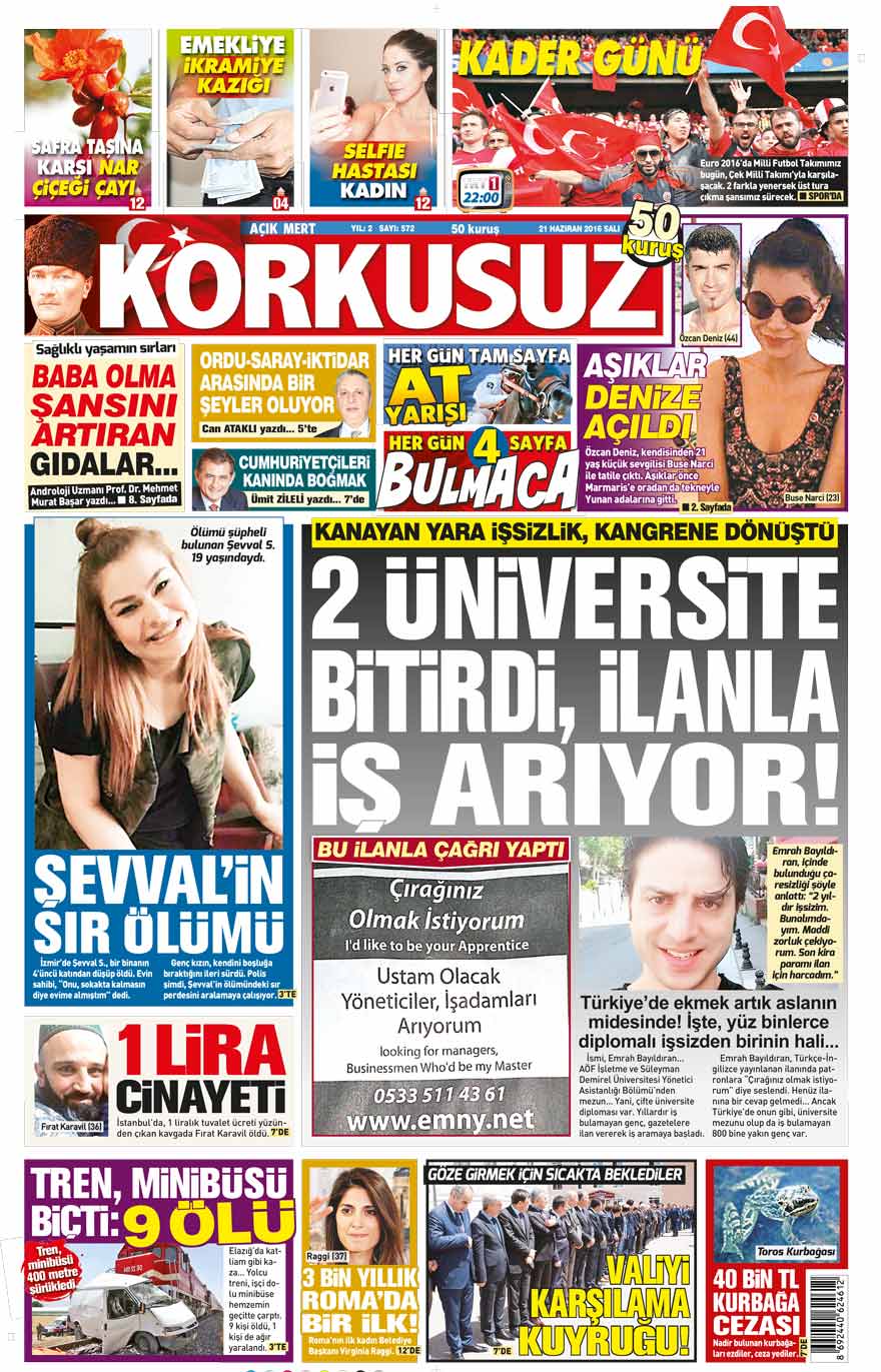 21 Haziran Gazete Manşetleri Güncel Haberler