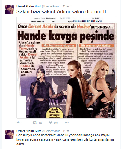 Demet Akalin In Hande Yener Ofkesi Dinecek Gibi Degil Magazin Haberleri