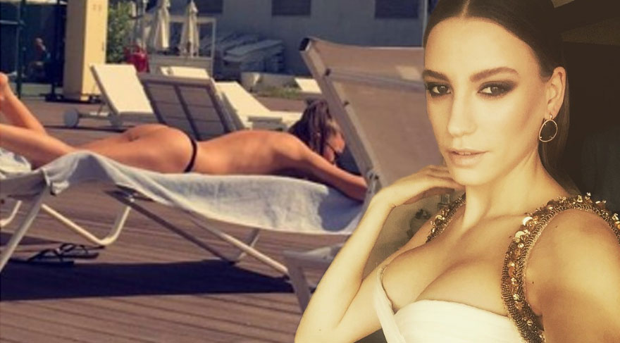Serenay Sarıkaya şezlong sezonunu açtı