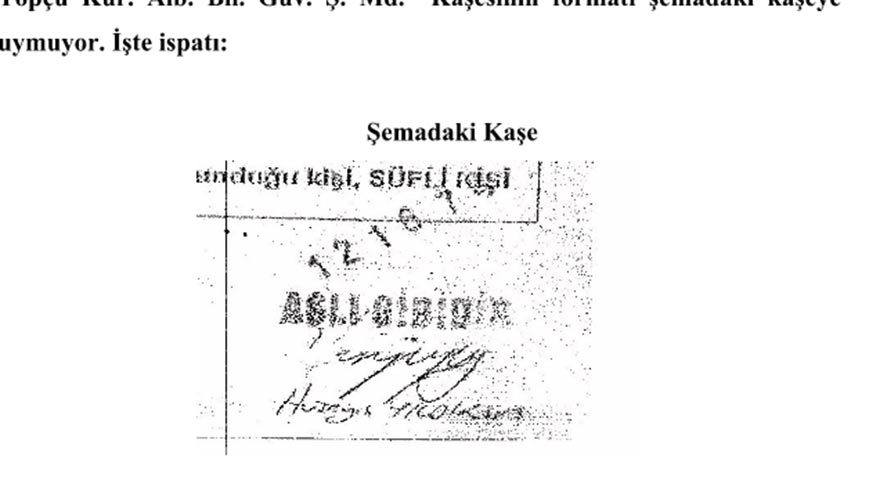 İşte kumpasın imzaları