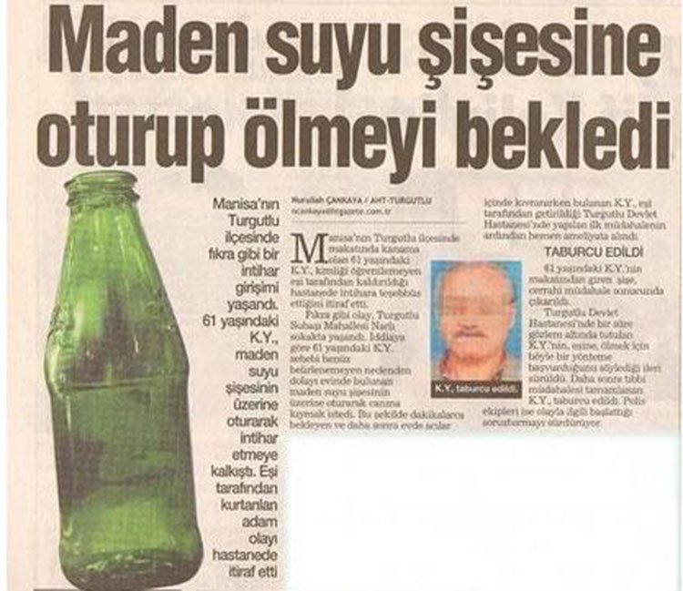 Bazen gazetelerde öyle haberler görüyoruz ki, inanmak gerçekten zor oluyor. İşte yaşanmış olaylardan gazetelere yansıyan en tuhaf haberler...