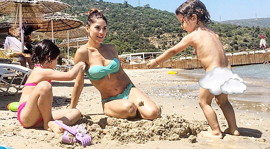 Irmak Ünal çocuklarıyla birlikte eğlendi