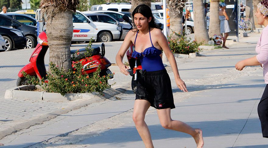 Polise zor sığındı!