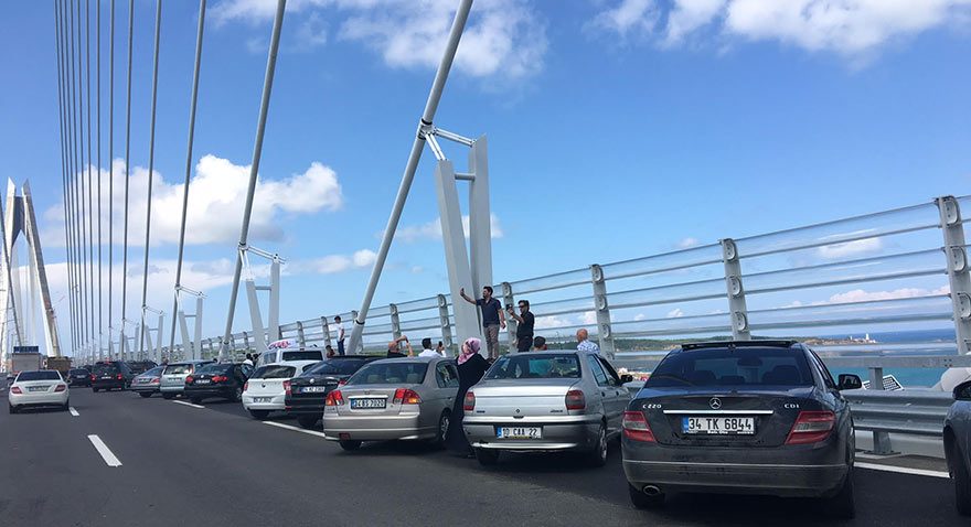 Yavuz Sultan Selim Köprüsü ilk trafiğini yaşıyor