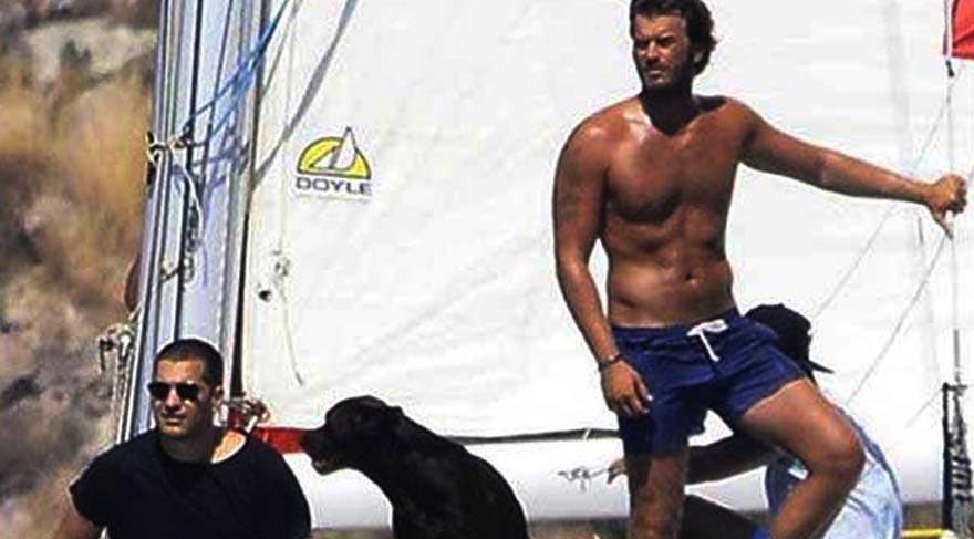Kıvanç Tatlıtuğ Çağatay Ulusoy’u teknesinde ağırladı