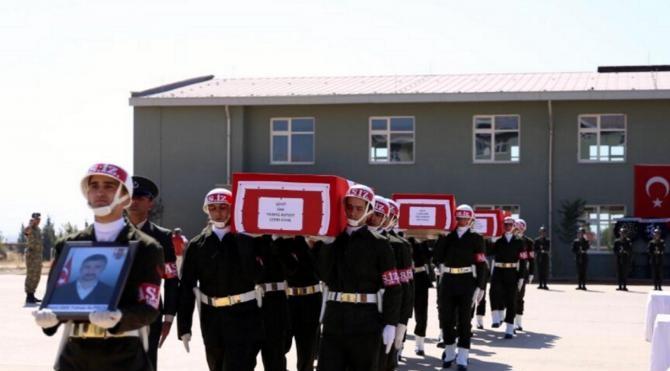 Dargeçit şehitleri törenle uğurlandı