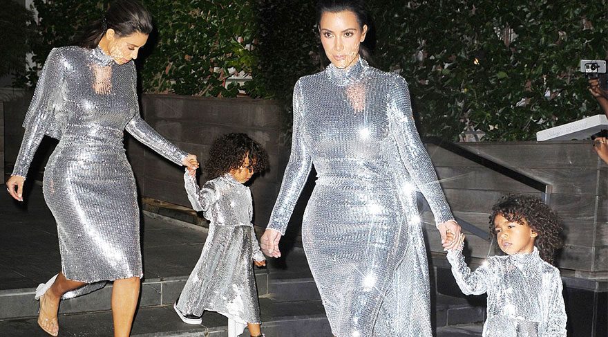 Kim Kardashian ve North West stilleriyle göz kamaştırdı