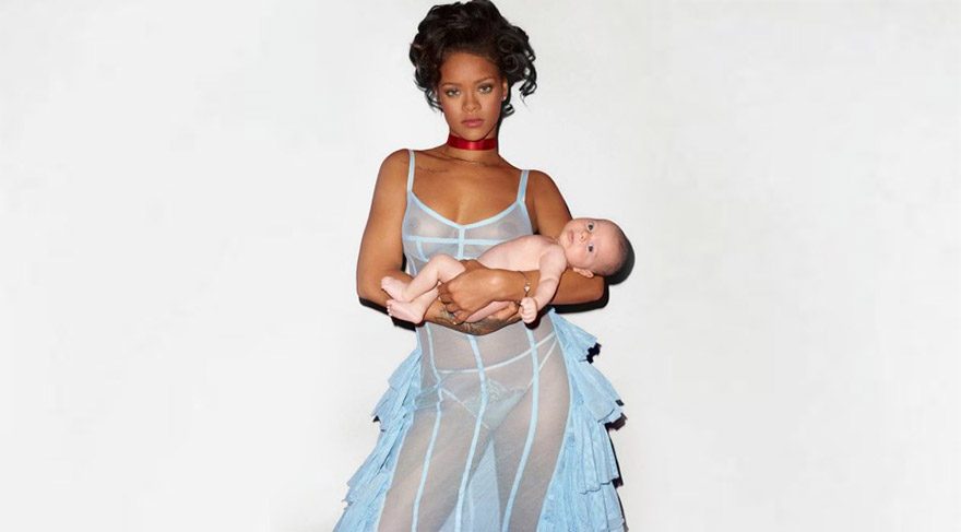 Rihanna’dan bebek provası