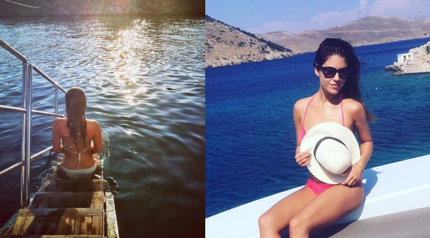 Yağmur Ünal’ın tatil keyfi