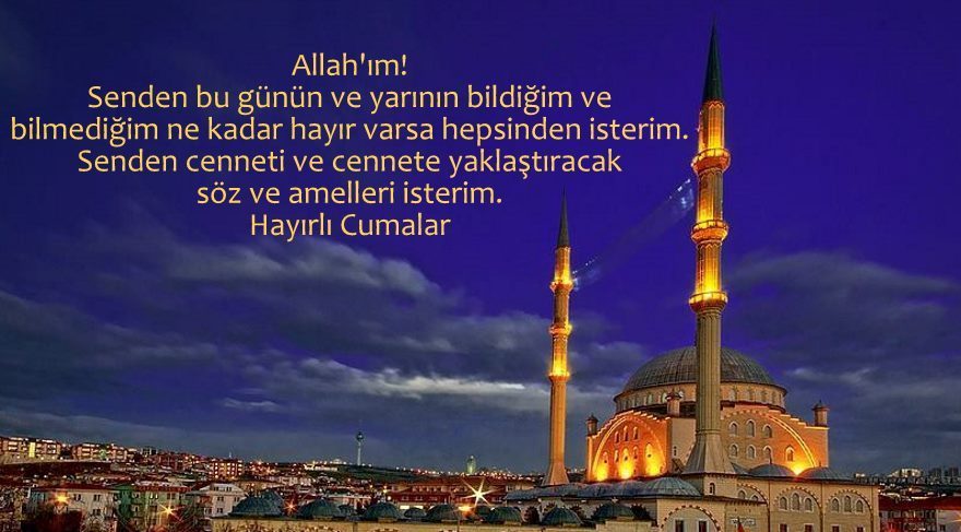 Cuma mesajları... Yüce Rabbim! Omuzumuzda onca günah yüküyIe, sana açtık ellerimizi. Derinden bir of değiI, yürekten bir af diIiyoruz. HayırIı cumaIar.