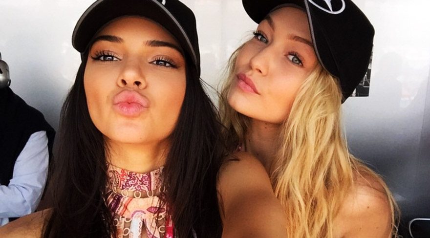 Kendall Jenner ve Gigi Hadid’in fotoğrafları sosyal medyayı salladı