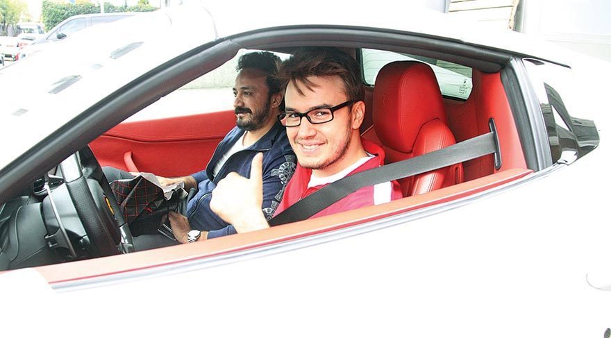 O Ferrari Mustafa Ceceli’ye aitmiş!