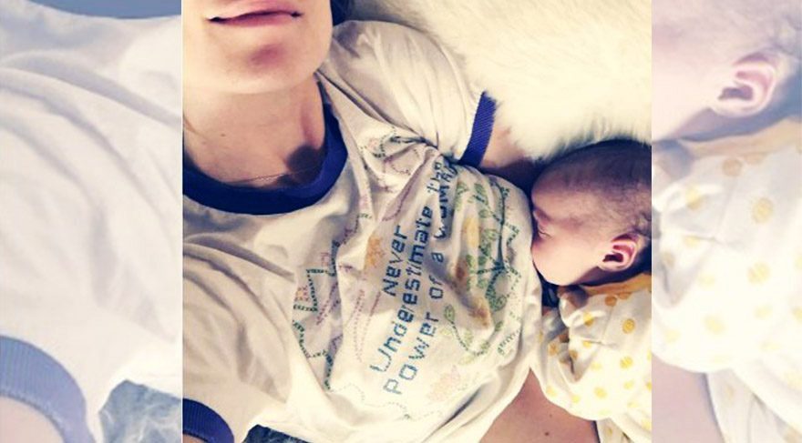 Olivia Wilde, bebeğini emzirirken fotoğraf paylaştı
