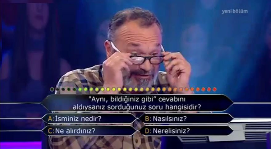 Kim Milyoner Olmak İster yarışmasında şaşırtan olay