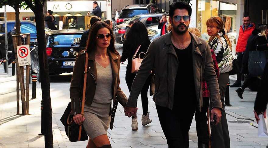 Nişantaşı’nda Fahriye Evcen-Burak Özçivit rüzgârı