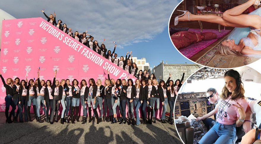 Victoria’s Secret melekleri Paris şovu için uçtu!