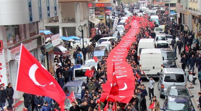 Rize’de teröre tepki eylemi