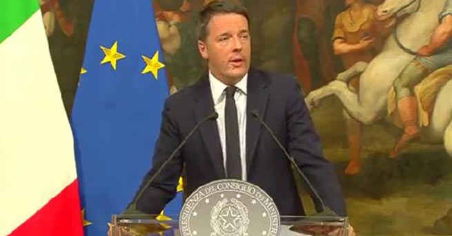 İtalya Başbakanı Matteo Renzi istifa etti