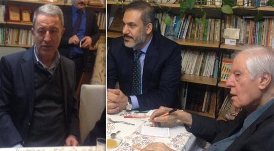Hulusi Akar ve Hakan Fidan’dan Nuri Pakdil’e ev ziyareti