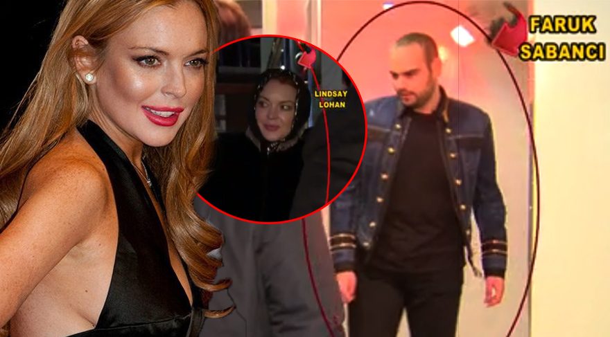 Lindsay Lohan, İstanbul’da Faruk Sabancı ile buluştu