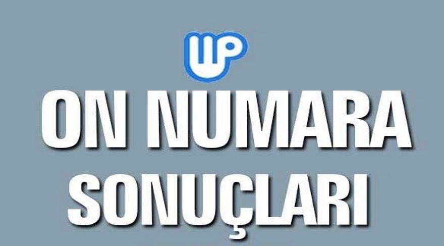 3 Temmuz On Numara sonuçları (Milli Piyango çekilişi)