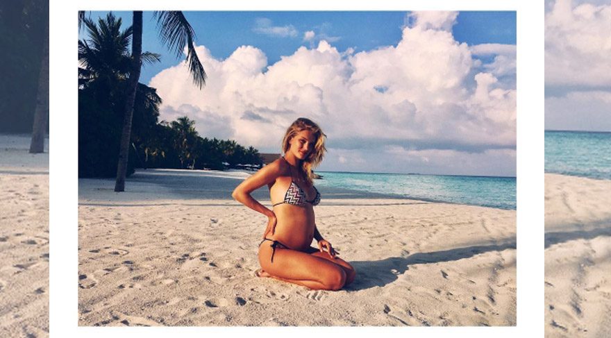 Rosie Huntington-Whiteley’den hamilelik pozu