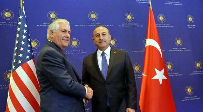 Dışişleri Bakanı Çavuşoğlu, ABD'li mevkidaşı Tillerson ile görüştü