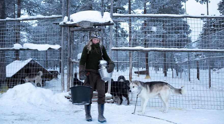 85 köpeğiyle yaban hayatta yaşayan kadın