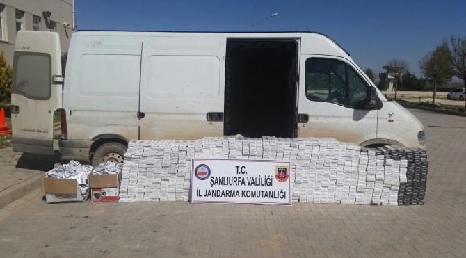 Akçakale'de kaçak sigaraya 10 gözaltı