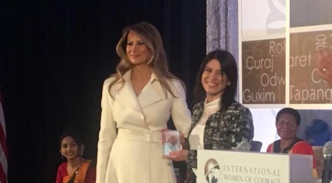 First Lady'den Saadet Öğretmeni övgü, “Çok güzel insansınız'