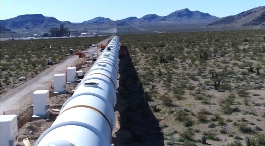 Yüksek hızlı taşımacılık sistemi Hyperloop One’ın Nevada projesinden ilk görüntüler