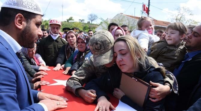Tekirdağlı şehidi, 500 nüfuslu köyde 5 bin kişi uğurladı