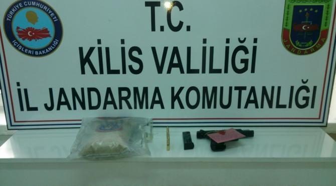 Kilis'te, uyuşturucu operasyonuna 2 tutuklama
