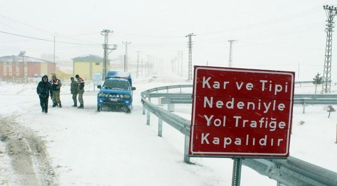 Ilgar Dağı'nda Kar ve tipi etkili oldu