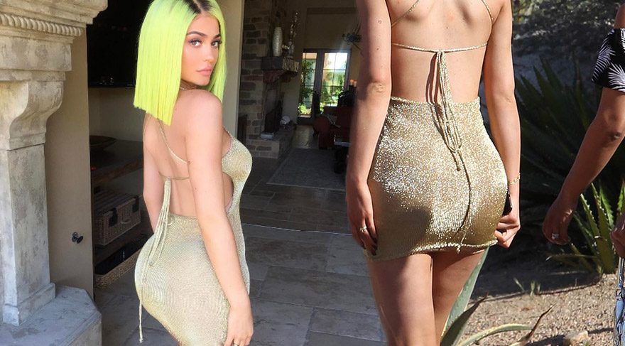 Kylie Jenner yine yeşillendi
